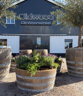 Oldwood Whiskyfass-Pflanzgefäß | Pflanzkübel aus Holz / Miniteich