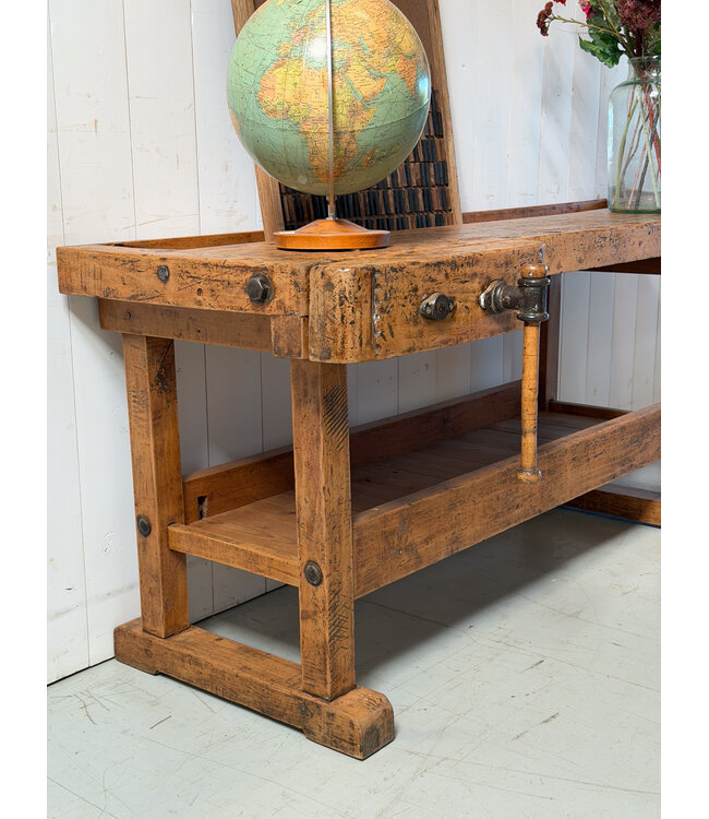 Vintage houten werkbank