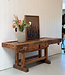 Vintage-Werkbank aus Holz mit Schubladen