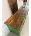 Grünes Vintage-Sideboard mit Schubladen und Türen