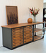 Oldwood Vintage-Sideboard mit Schubladen und offenem Fach