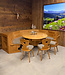 Stube circular seating | Austrian dining area | Round sofa + table and chairs