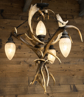 Gewei lamp Oostenrijkse stijl | Alpen hanglamp
