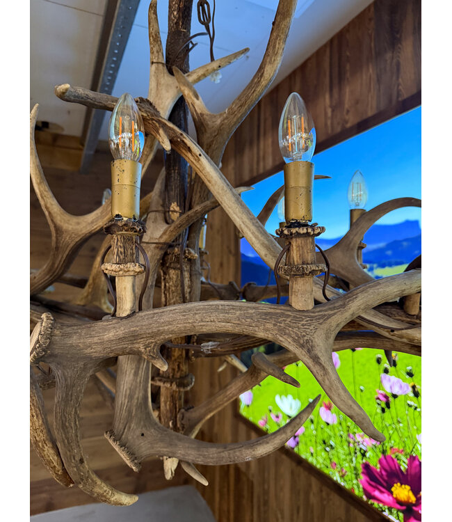 Antler chandelier | Alpine pendant lamp | Austrian lamp