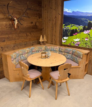 Oldwood Alpine circular seating | Stube set | Austrian round corner sofa