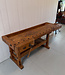 Vintage wooden workbench