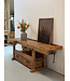 Vintage houten werkbank met lades