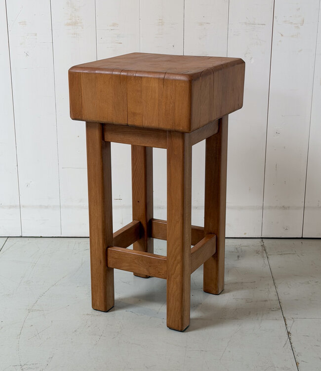 Vintage houten hakblok