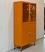 Vintage orange apothecary cabinet / medicine cabinet