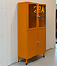 Vintage oranje apothekerskast / medicijnkast