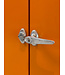 Vintage oranje apothekerskast / medicijnkast