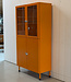 Vintage orange apothecary cabinet / medicine cabinet