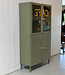 Vintage apothekerskast / groene medicijnkast