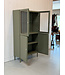 Vintage apothekerskast / groene medicijnkast