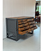 Vintage workbench with drawers