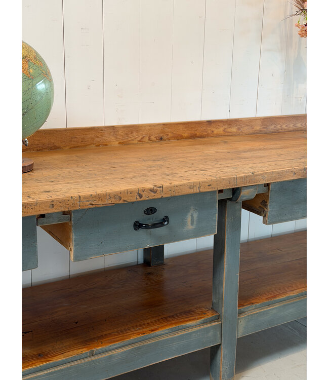 Unique vintage sideboard 300 cm with drawers