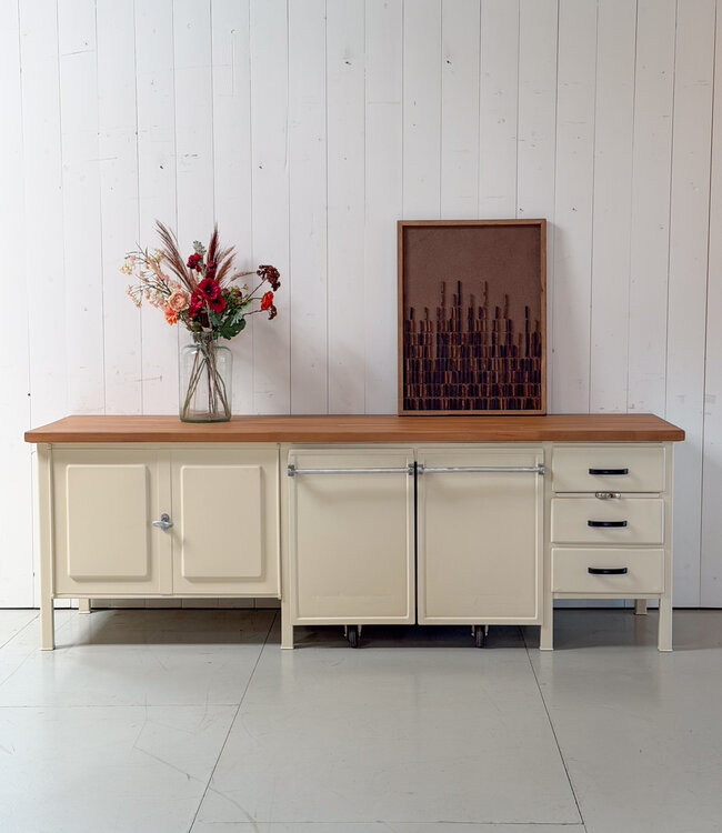 Vintage baker's workbench