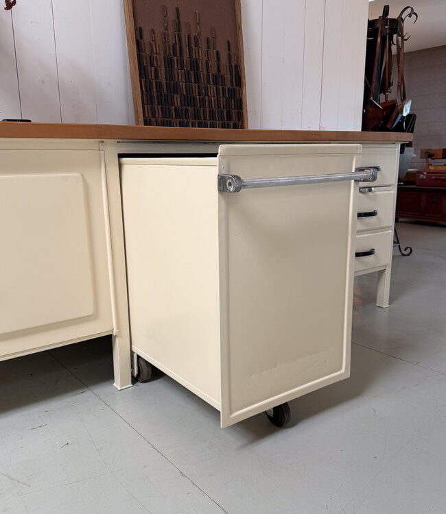 Vintage baker's workbench