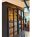 Black display cabinet with glass doors and 12 drawers | Buffet cabinet