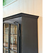 Black display cabinet with glass doors and 12 drawers | Buffet cabinet