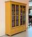 Vintage yellow display cabinet