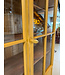 Vintage yellow display cabinet