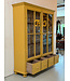 Vintage yellow display cabinet