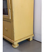 Vintage yellow display cabinet