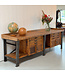 Industrial sideboard / workbench wood and steel