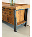 Industrial sideboard / workbench wood and steel