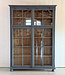 Wooden china cabinet - grey-blue