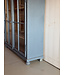 Wooden china cabinet - grey-blue