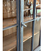 Wooden china cabinet - grey-blue