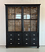 Black display cabinet with 12 drawers | Buffet cabinet