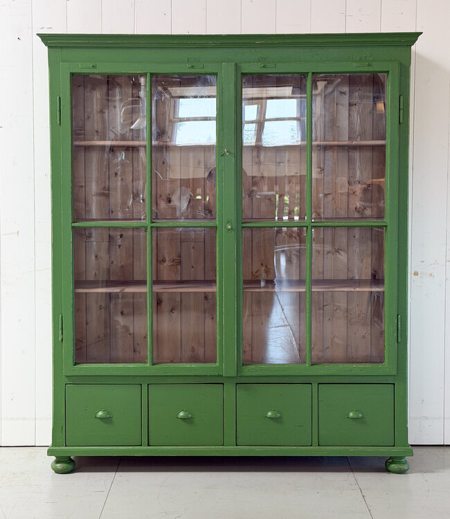 Green vintage buffet cabinet