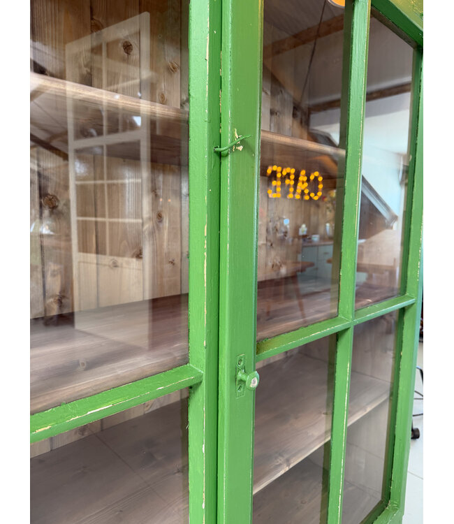 Green vintage buffet cabinet