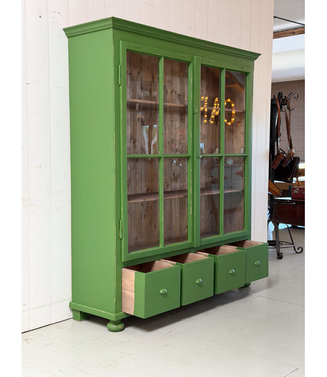 Green vintage buffet cabinet