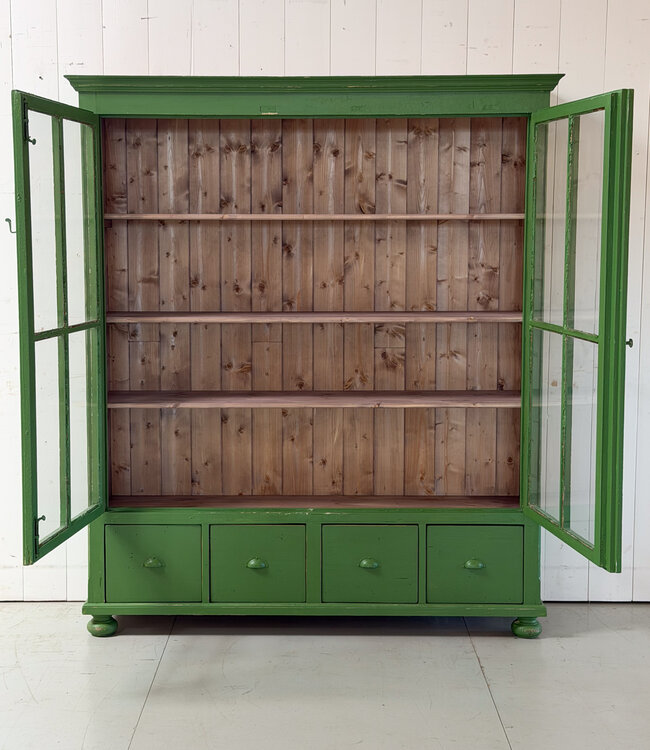 Green vintage buffet cabinet
