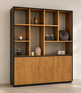 Custom oak cabinet - Room divider