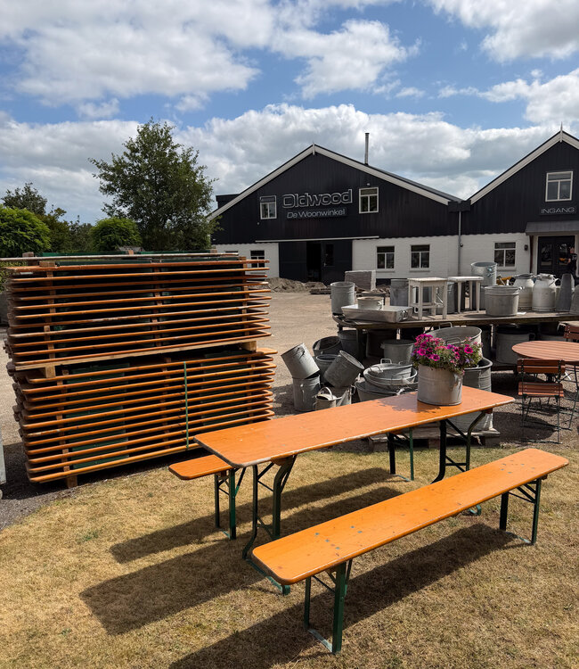 Original beer set – folding beer table with benches