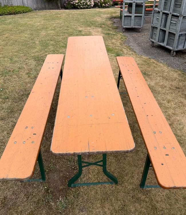 Original beer set – folding beer table with benches