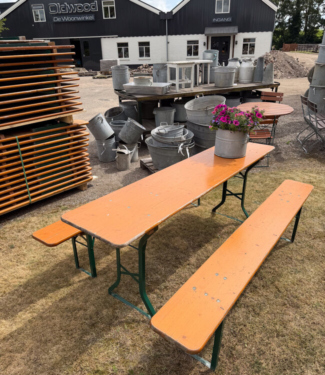 Original beer set – folding beer table with benches