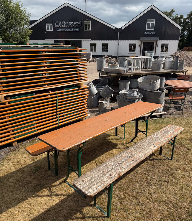 Original beer set – folding beer table with benches