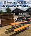 Original beer set – folding beer table with benches