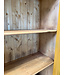 Vintage wooden china cabinet with doors and drawers