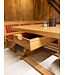 Austrian seating area | Corner sofa with table and 3 chairs