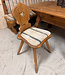 Vintage Alpen Stube set | Austrian seating area with table and chairs