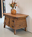 Vintage wooden workbench with doors