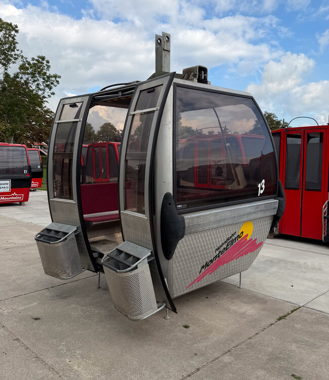 Old vintage ski lift gondola from the Dolomites No. 13