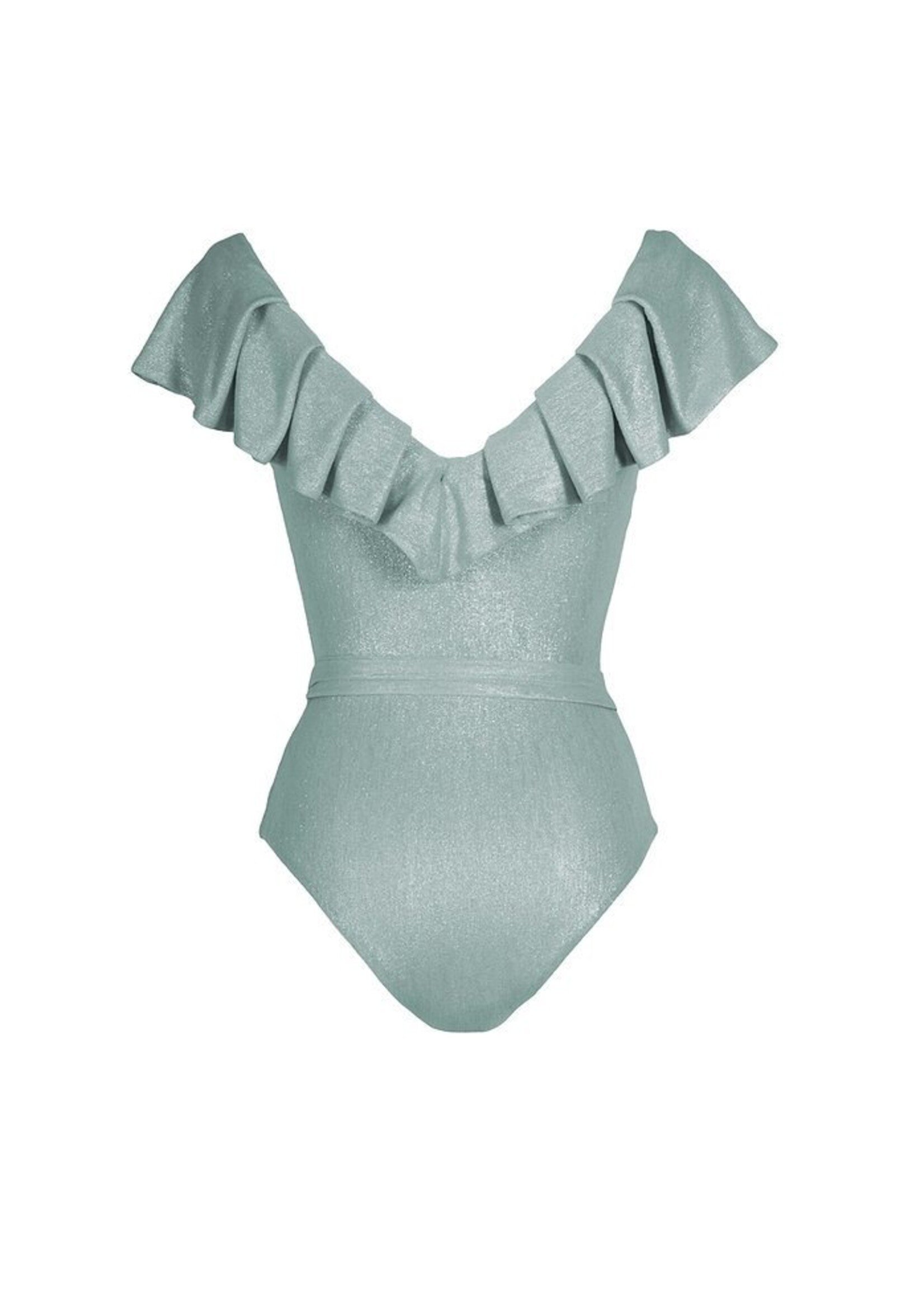 Estella Ruffle Swimsuit Mint